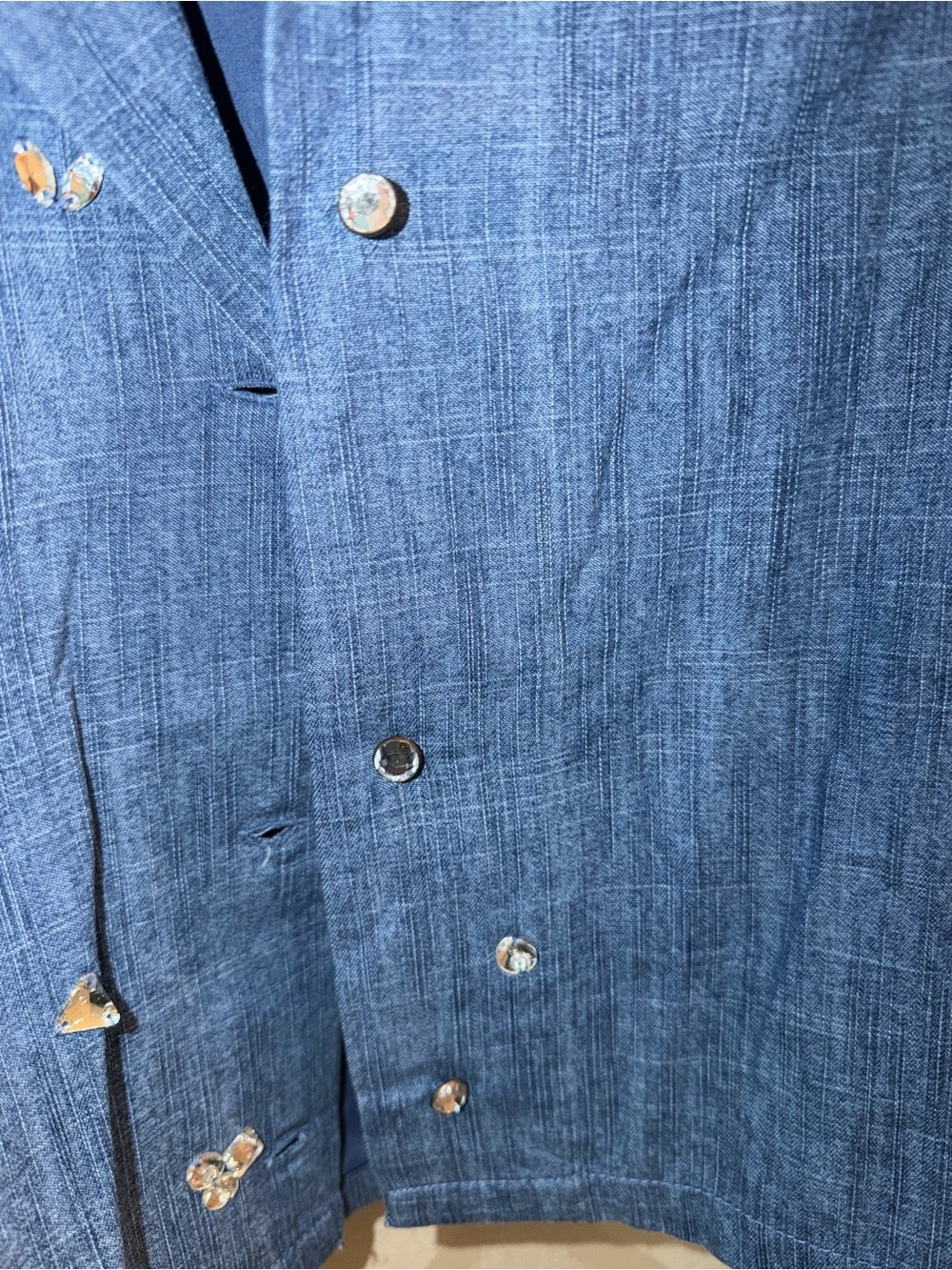 MAEVE EMBELLISHED DENIM CROP - Picture 5 of 6